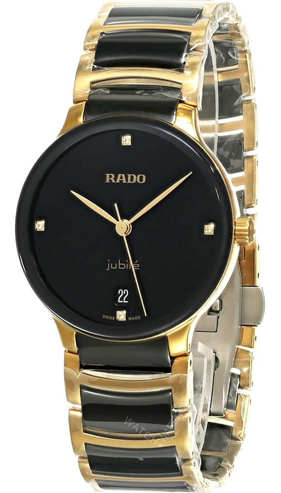 RADO Centrix Quartz SS 35MM 3 Diamond Two-Tone Women's Watch R30039712