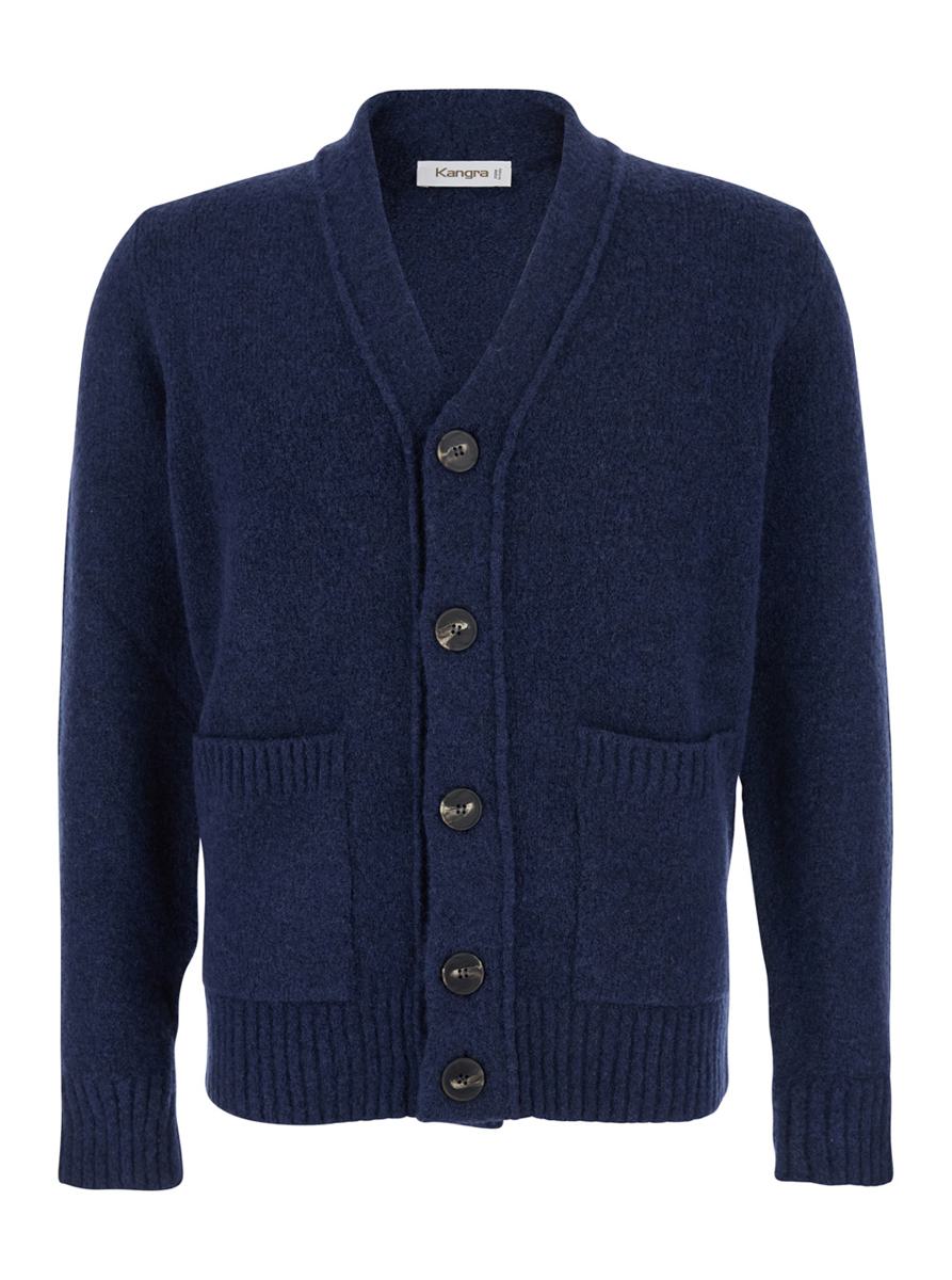 Cardigan Bottoni Con Tasche F. 5Gg