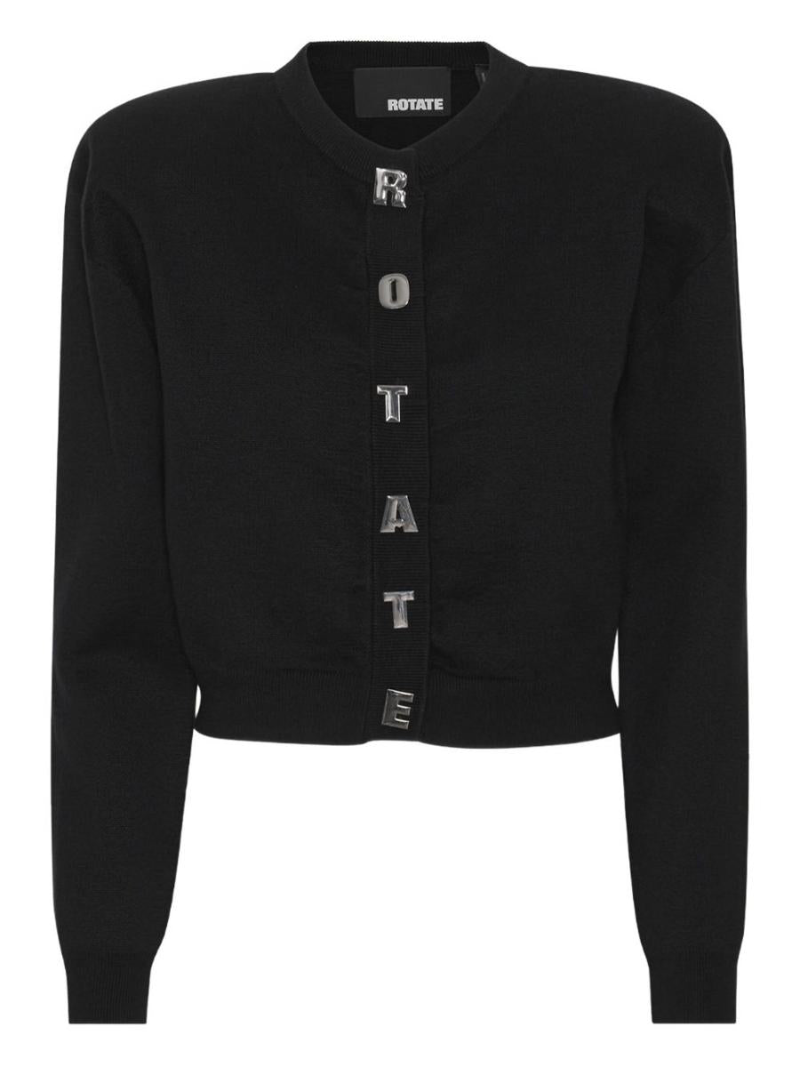 Rotate Birger Christensen Cardigan With Letter-Shaped Buttons
