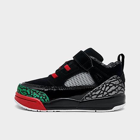 Jordan Kids Toddler Spizike Low Casual Shoes in Black/Varsity Red/Classic Green Size: 4.0