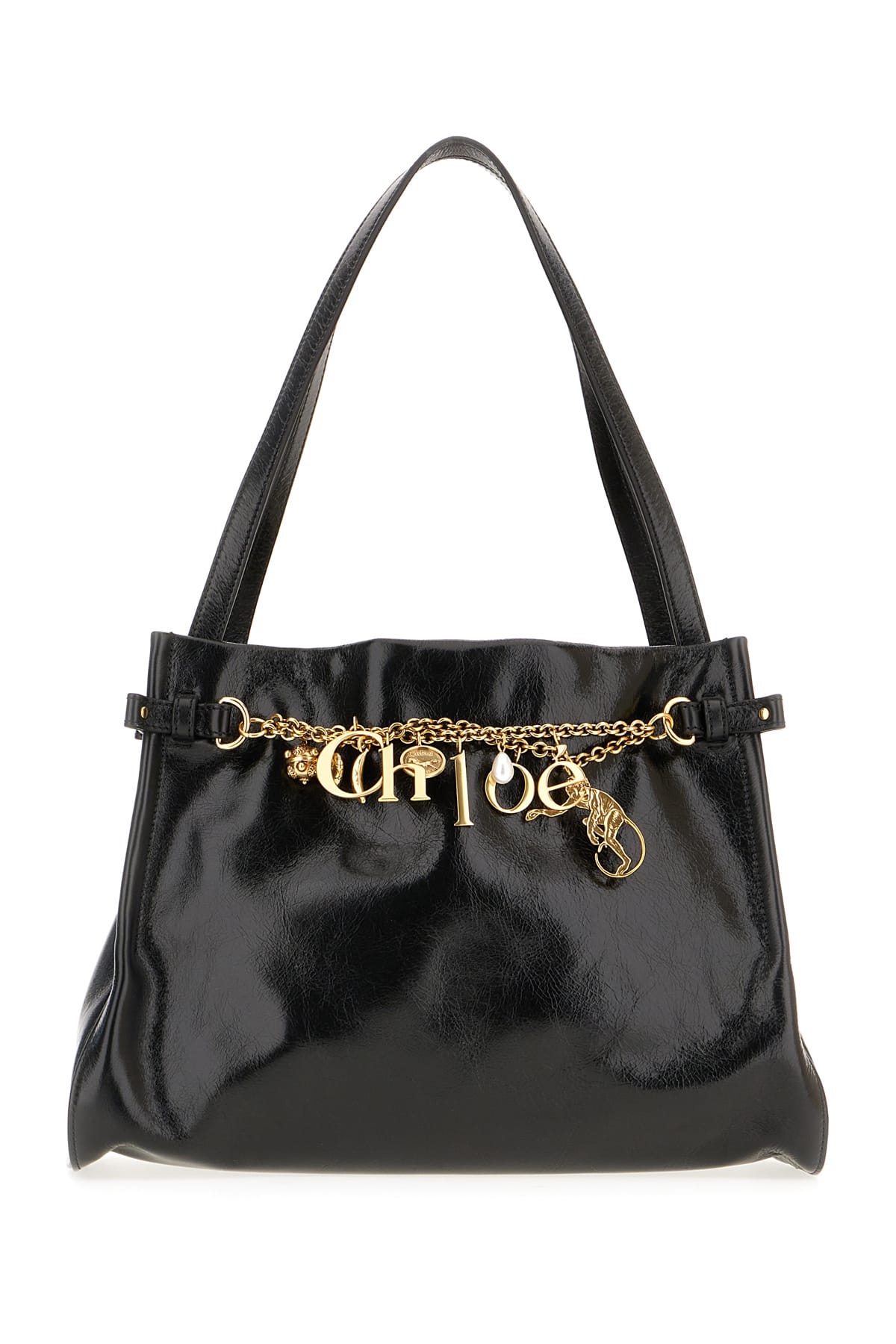Chloé Black Leather Shoulder Bag