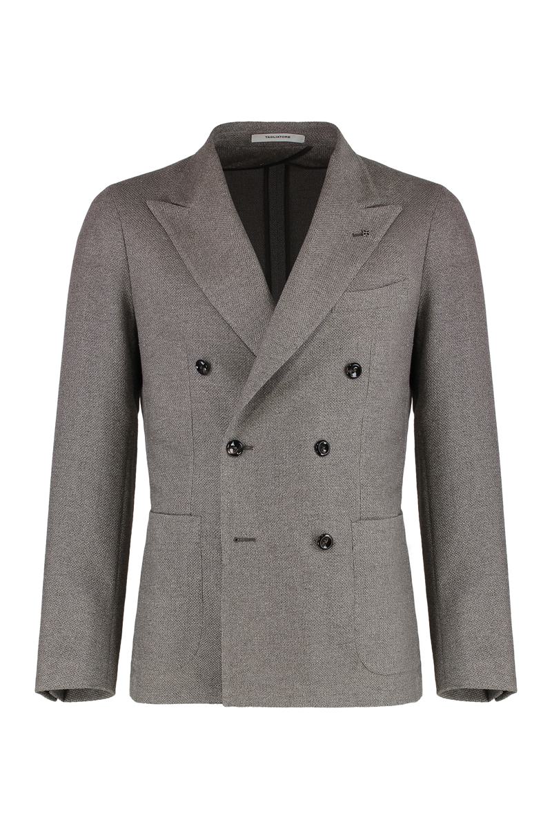 Tagliatore Double-Breasted Wool And Silk Jacket