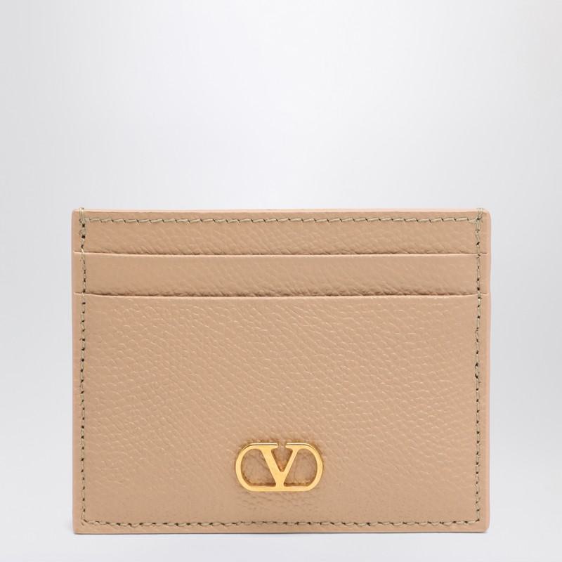 Valentino Garavani Vlogo Signature 信用卡夹 玫瑰沙色