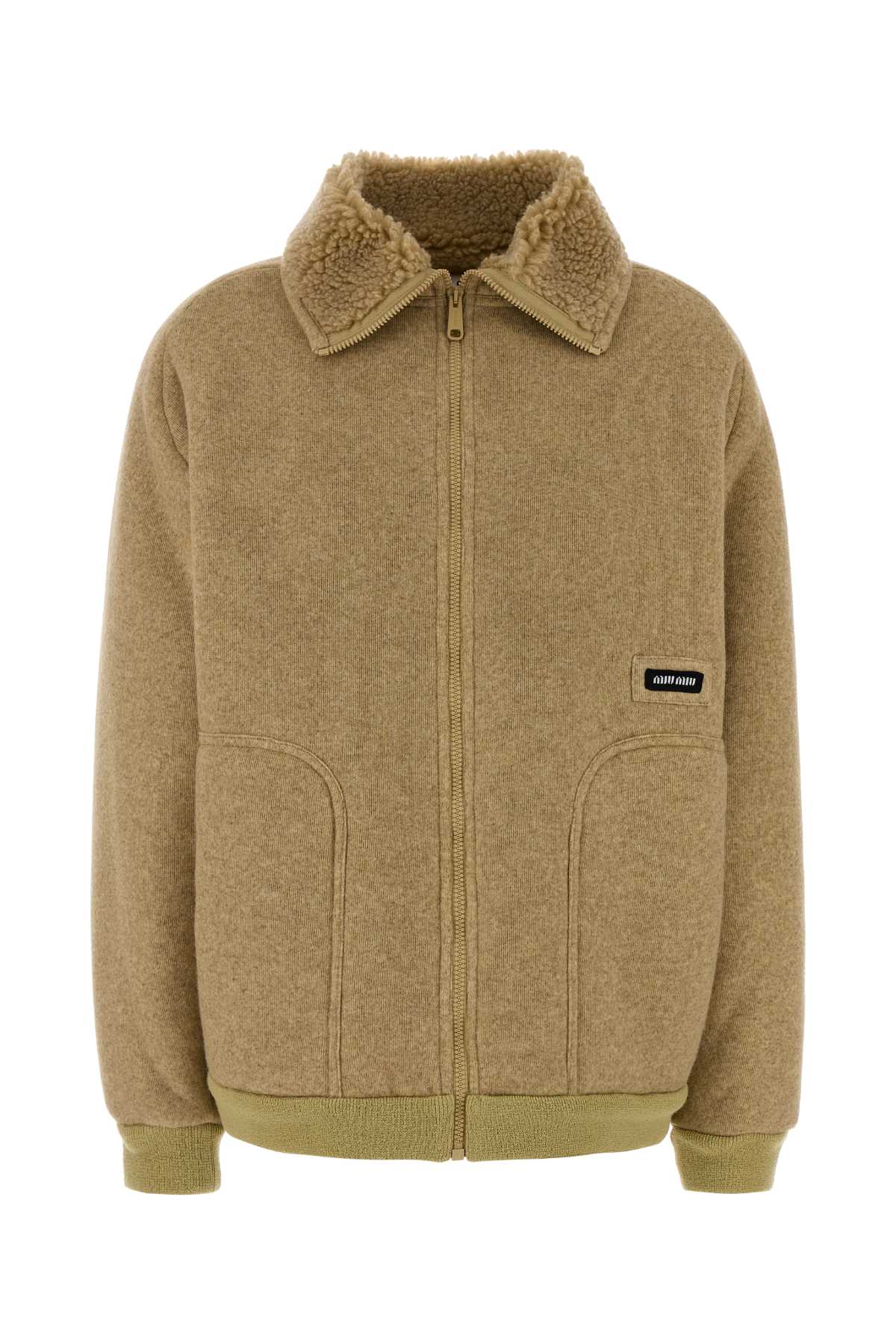 Miu Miu Beige Pile Jacket