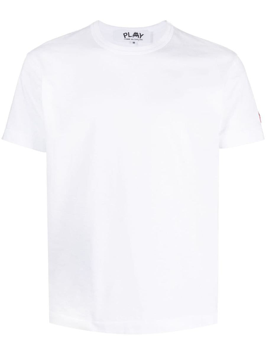 Comme Des Garçons Play Mens T-Shirt Short Sleeve Knit Clothing
