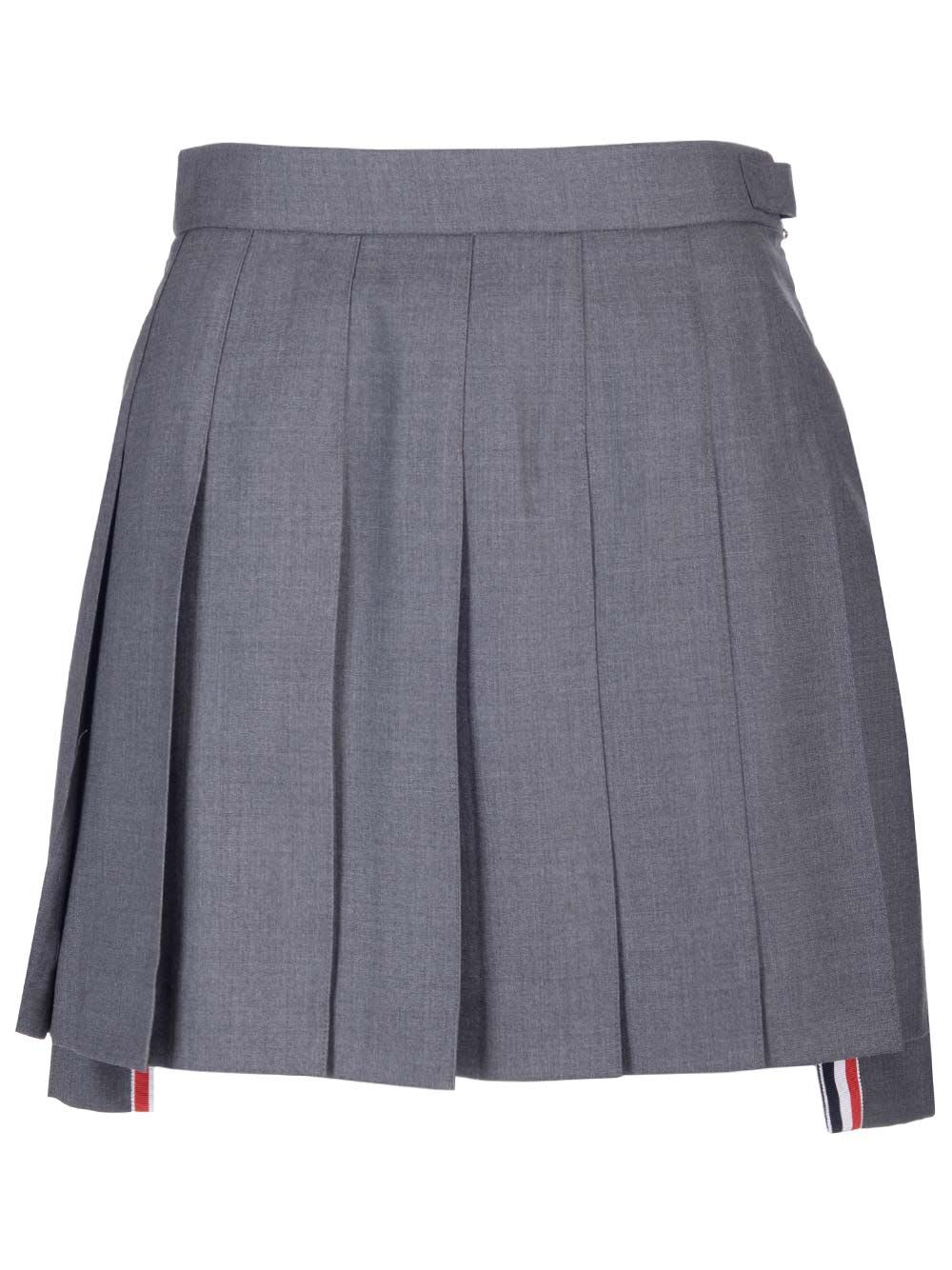 Thom Browne Wool Gabardine Miniskirt