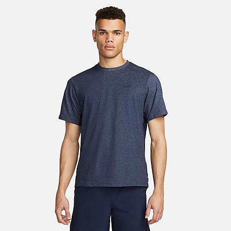 Nike Men's Dri-FIT Primary Versatile Top in Obsidian Heather/Heather/Obsidian Size: Large