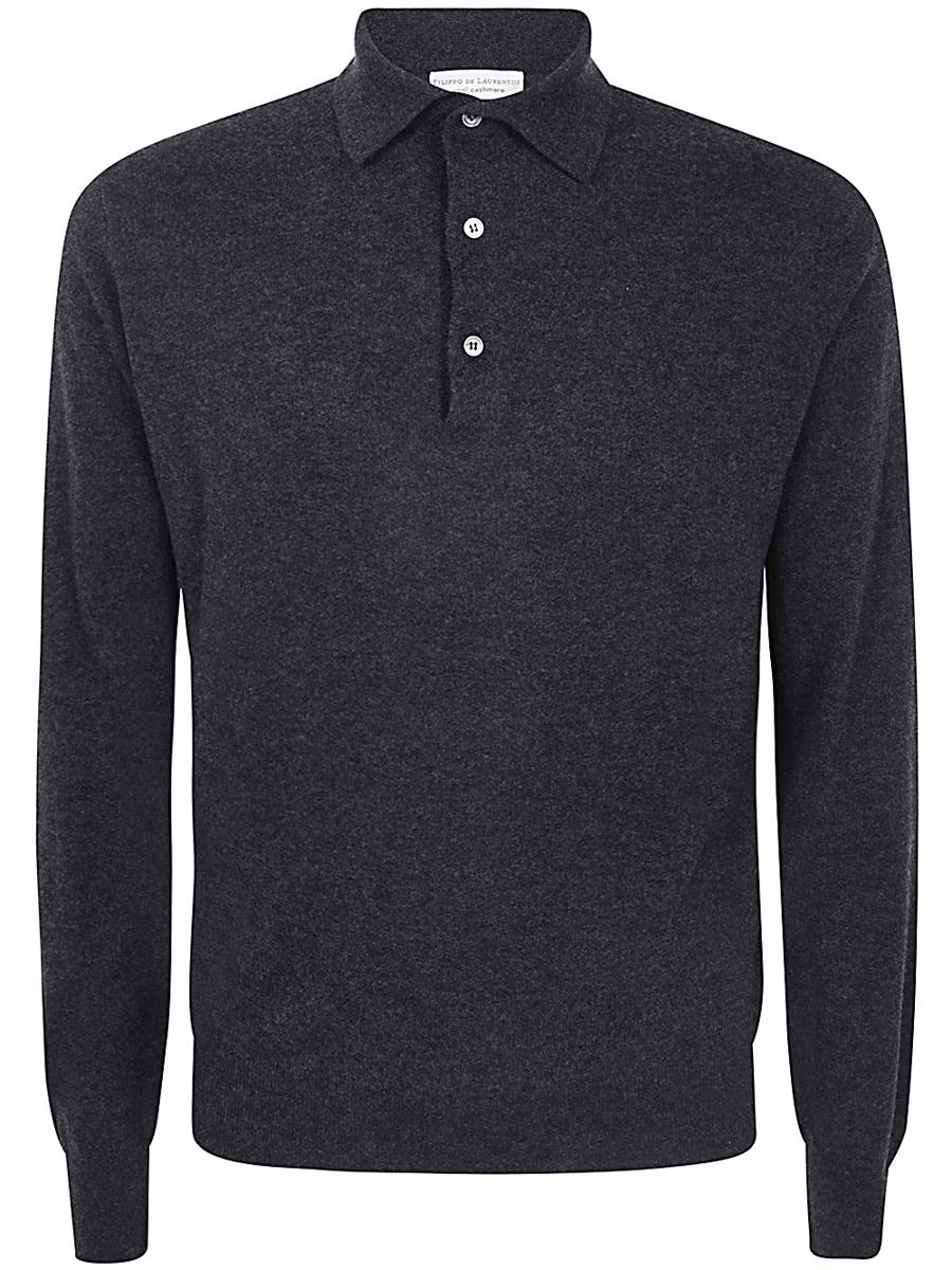 Filippo De Laurentiis Long Sleeves Cashmere Wool Polo Neck Clothing
