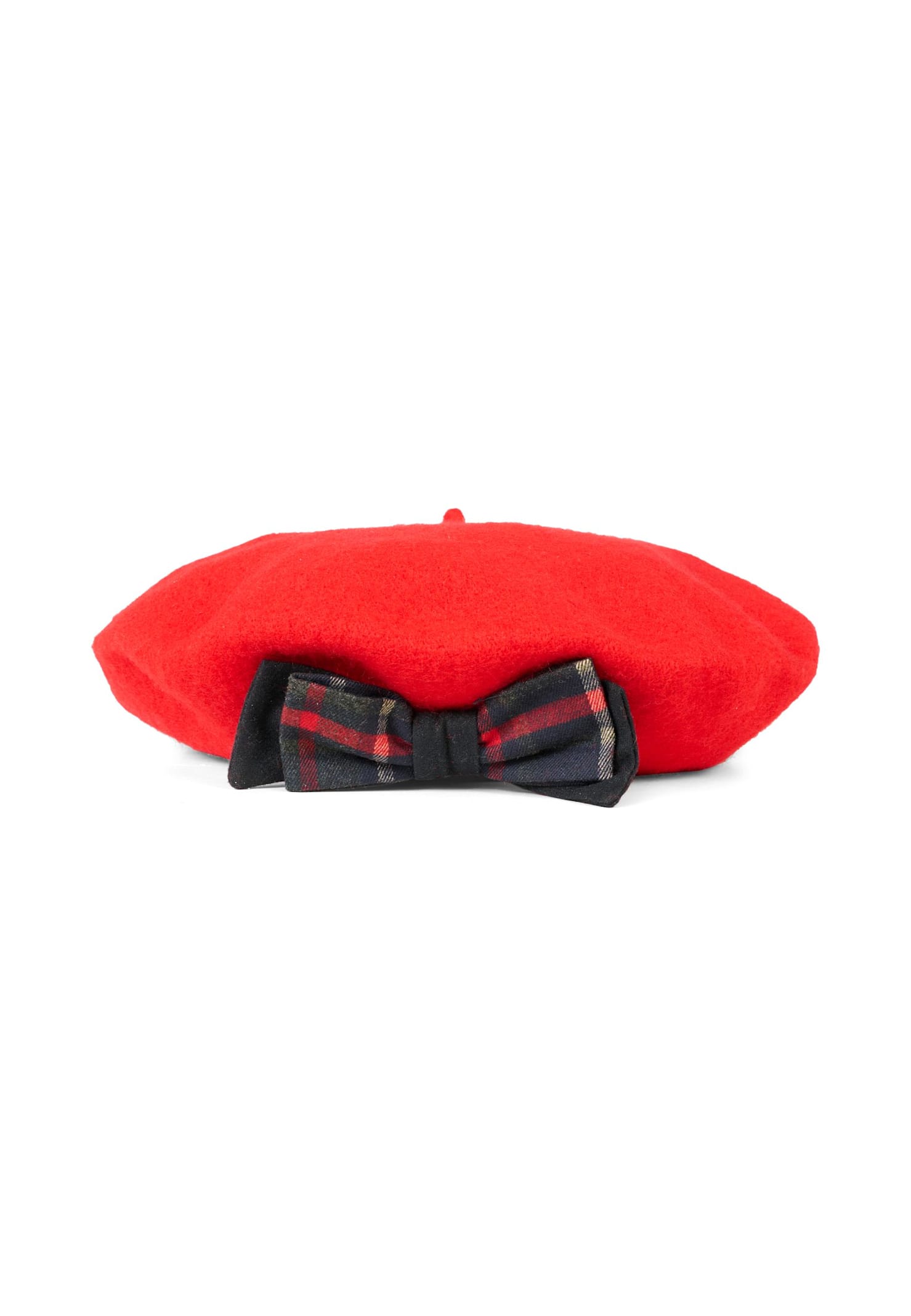 Patachou Red Beret For Baby Girl With Bow
