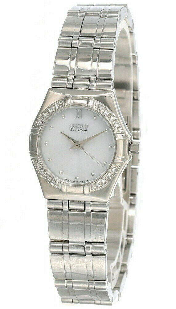 CITIZEN Eco Drive White Dial SS Women's Watch EP5200-54A