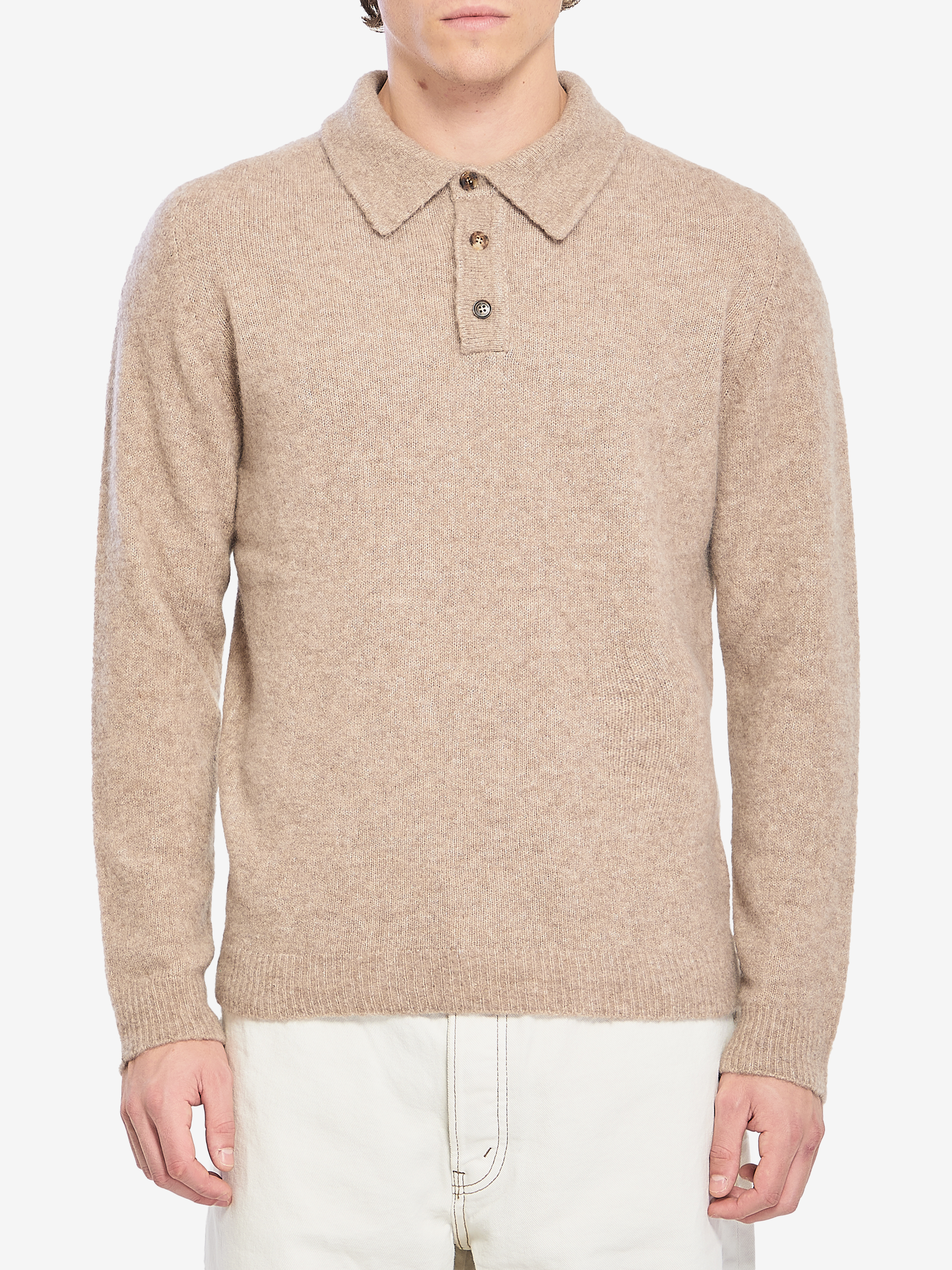 Cashmere blend polo shirt