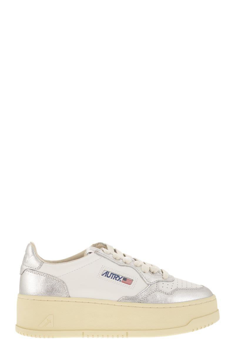 Autry Medalist Platform - Leather Trainers