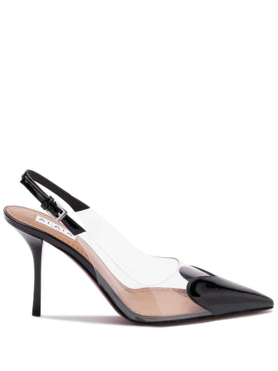 Alaïa Le Caur Slingbacks In Patent Calfskin Shoes