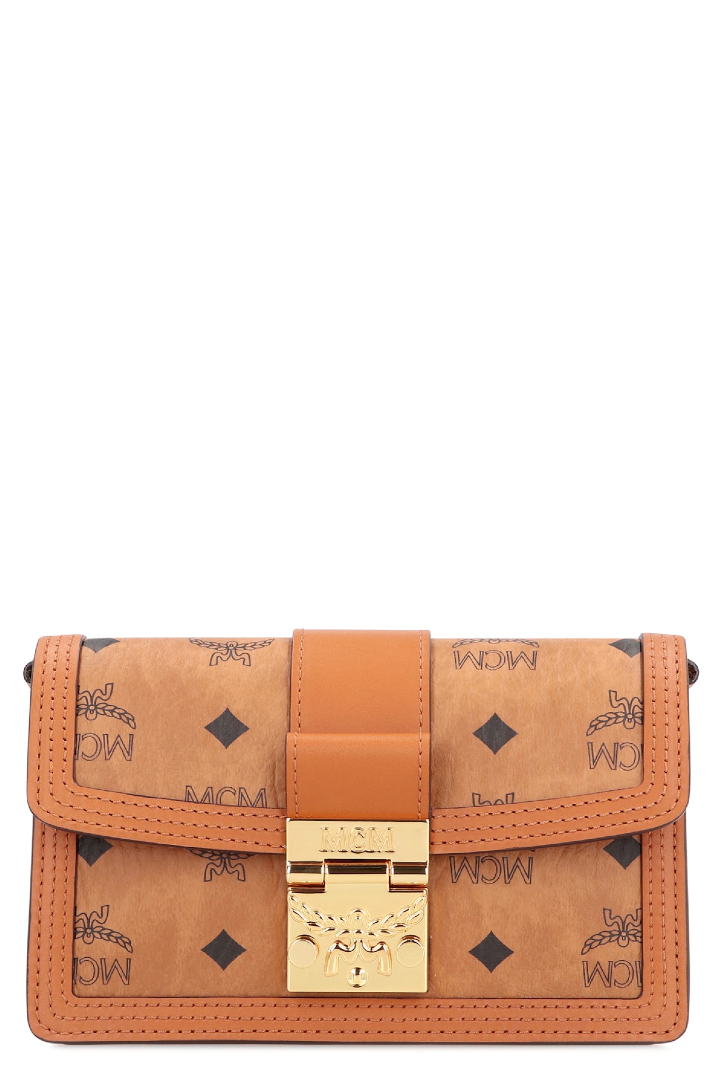 MCM Faux Leather Wallet On Chain