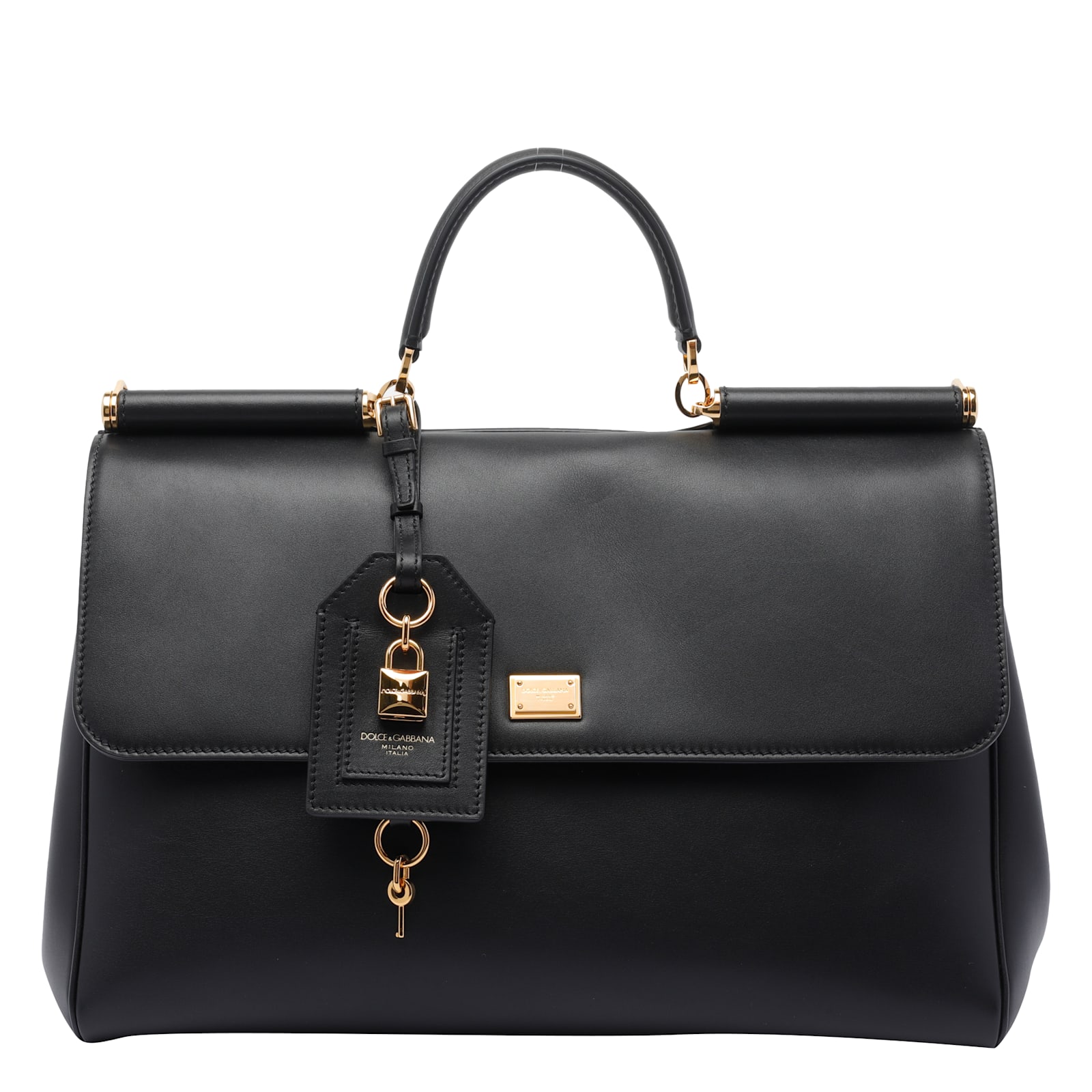 Dolce & Gabbana My Sicily Handbag In Plonge Leather