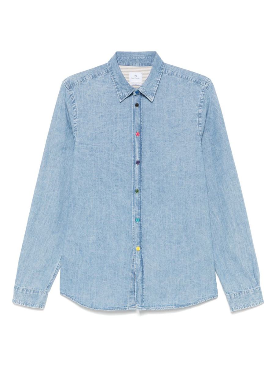 Ps Paul Smith Denim Cotton Shirt