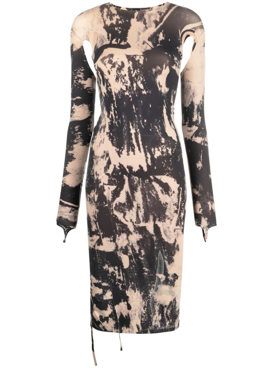 Andreādamo Printed Sculpting Jersey Cut Clothing