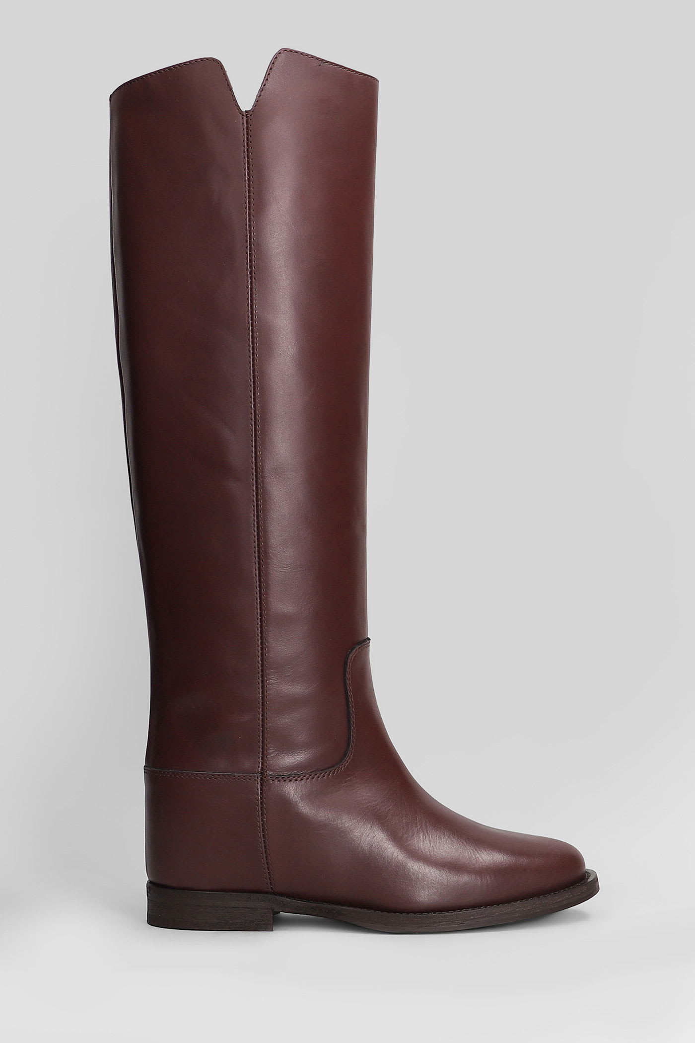 Via Roma 15 In Bordeaux Leather