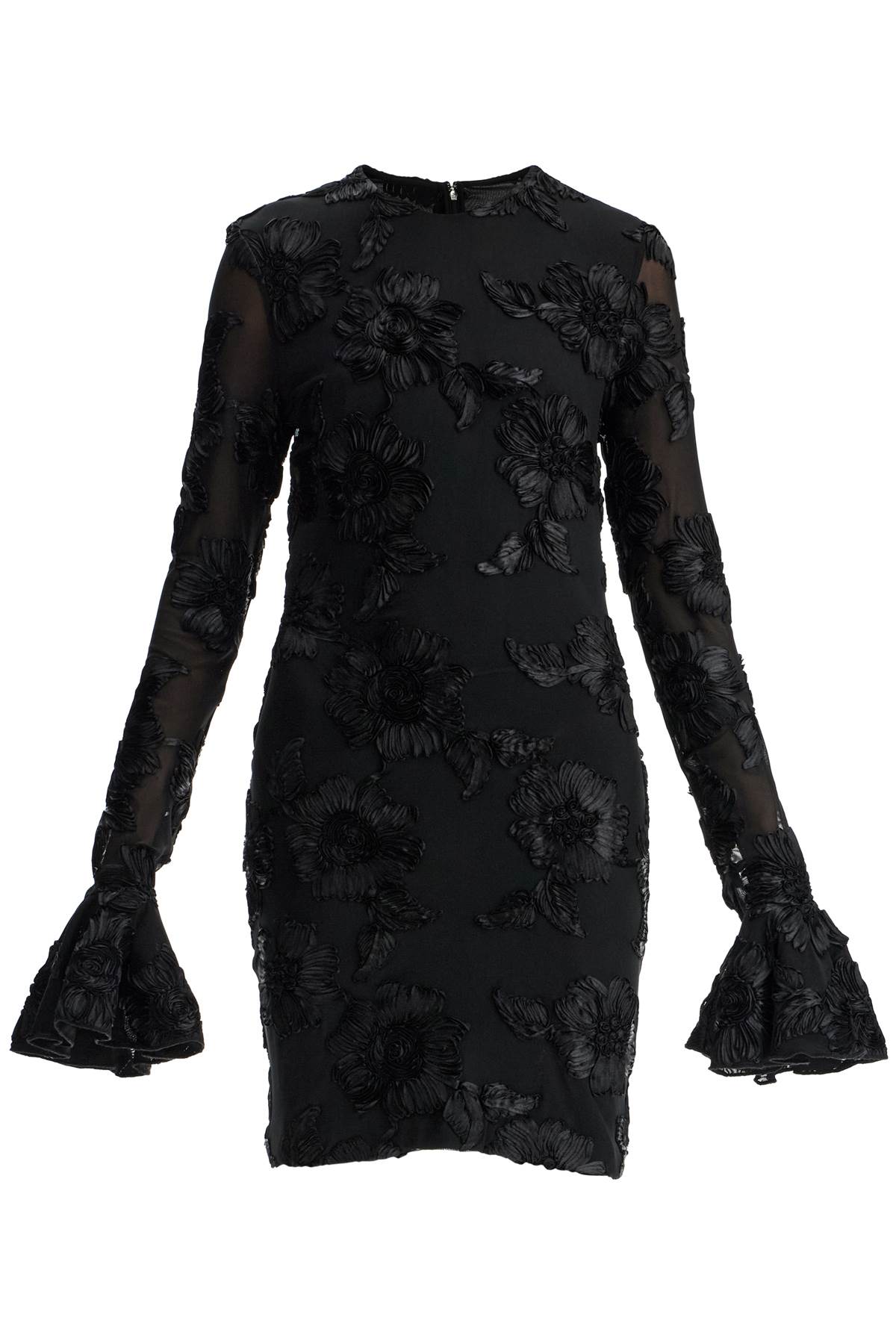 Rotate by Birger Christensen Flower Mesh Mini Dress