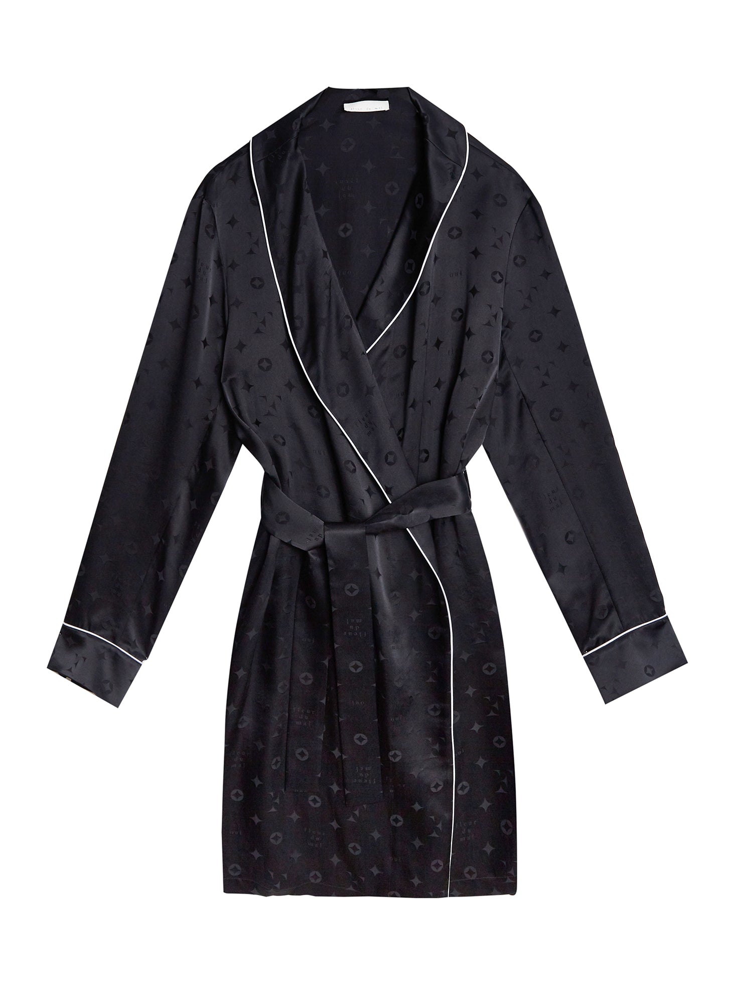 Fleur du Mal Silk Jacquard Robe
