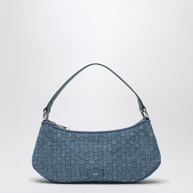 Lilly woven denim shoulder bag