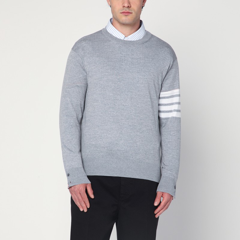 Light gray merino wool sweater