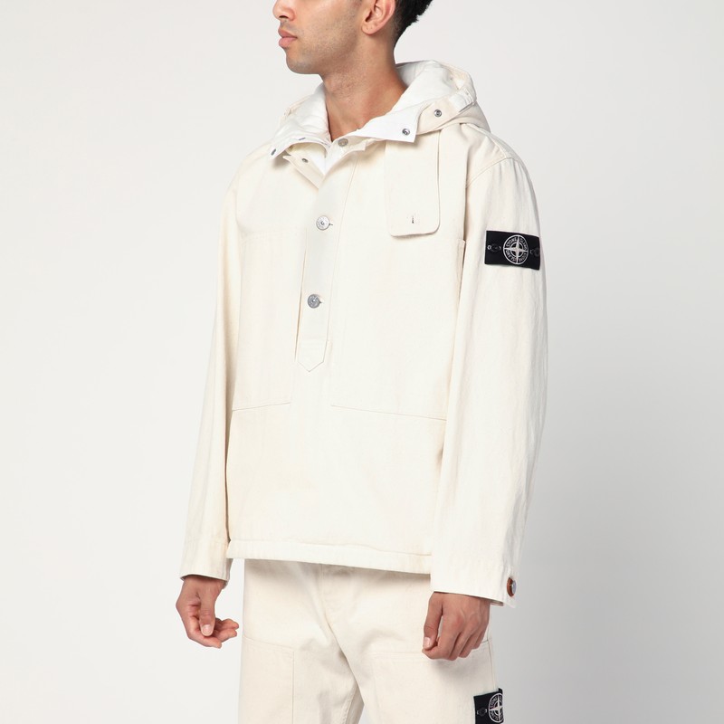 Ivory cotton anorak
