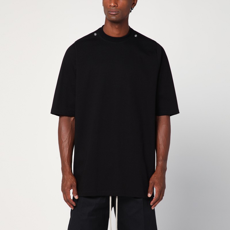 Black cotton T-shirt