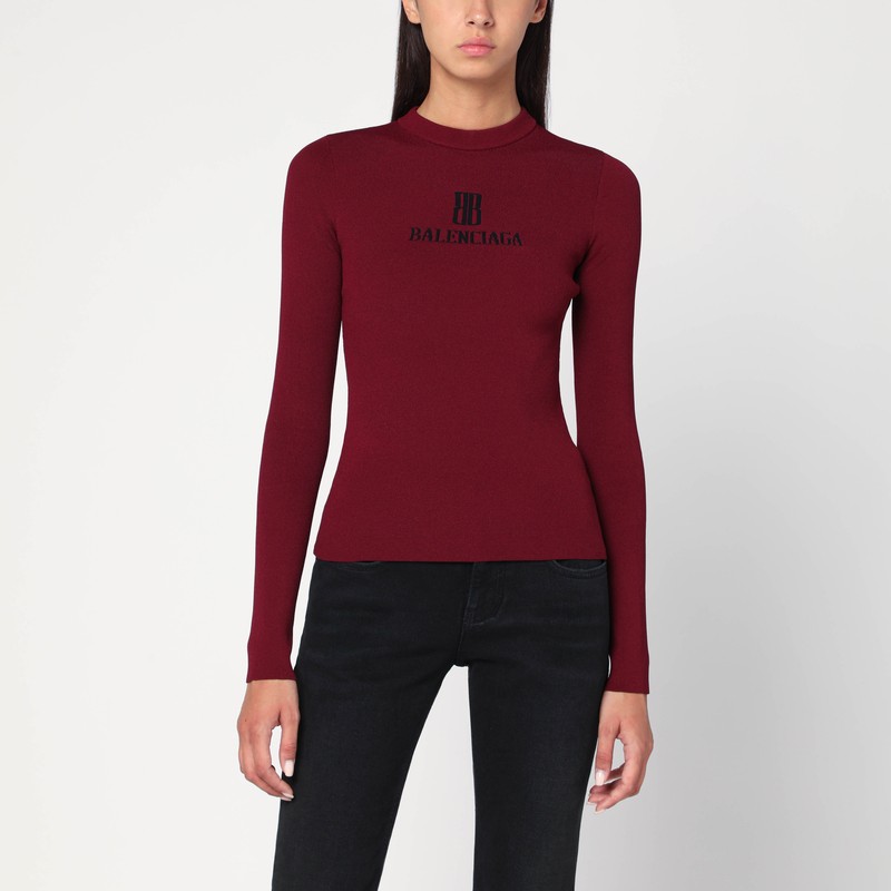 Ribbed burgundy Nano BB sweater