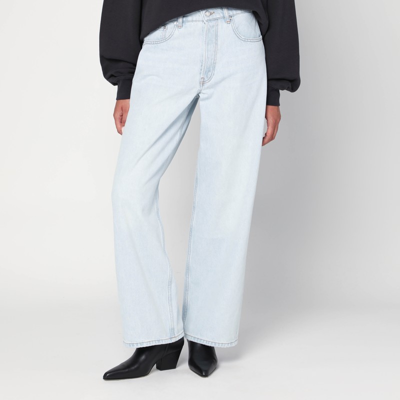 Light blue jeans in organic denim