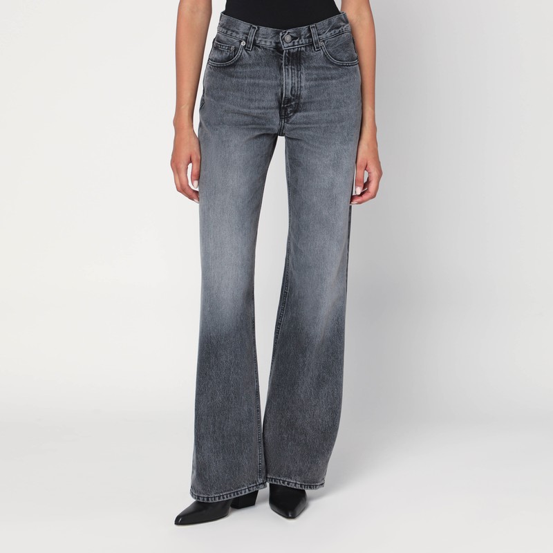 Grey washed effect Korea jeans