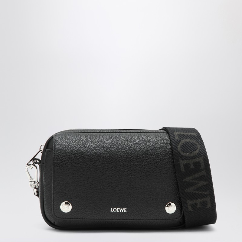 Small black messenger bag Pebble