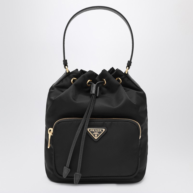 Prada Duet black Re-Nylon bucket