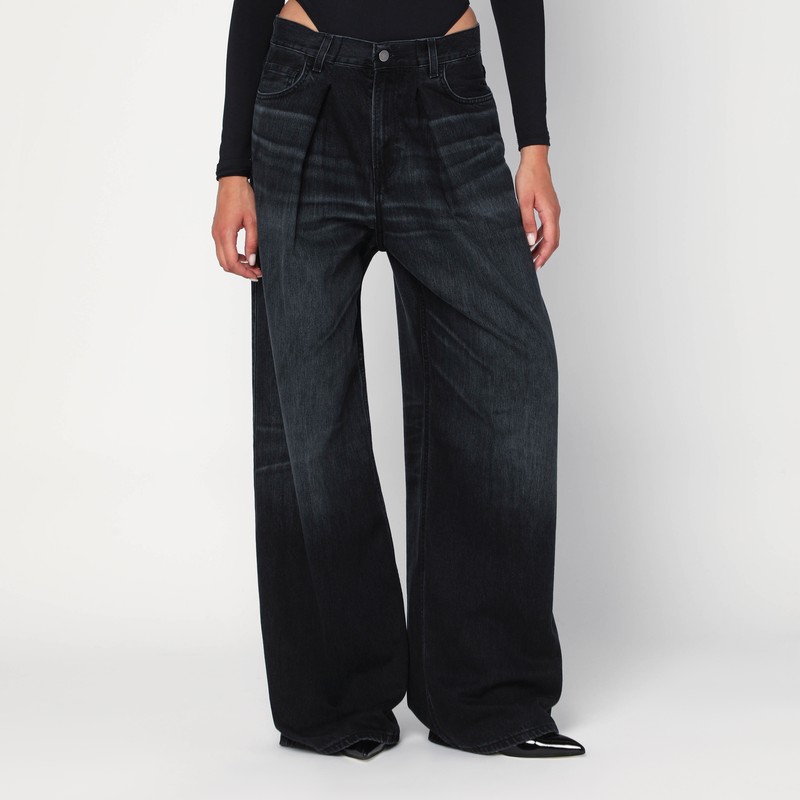 Wide Candy black denim jeans