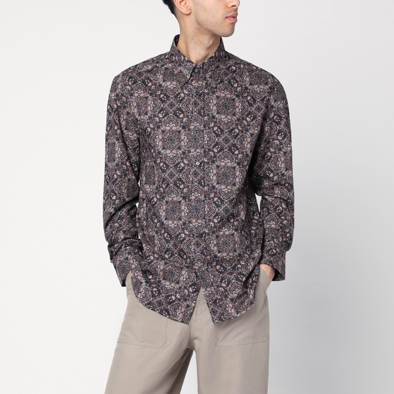 Paisley print cotton shirt