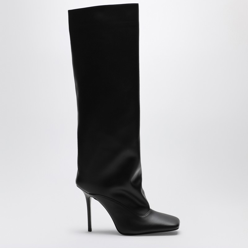 Sienna black leather high boot