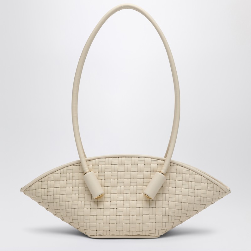 Ivory Olympia bag in woven eco-leather