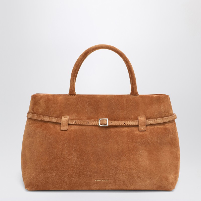 Le Cambon 35 Camel bag in suede
