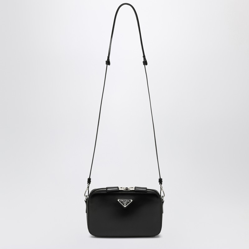 Prada Brique bag in black brushed leather