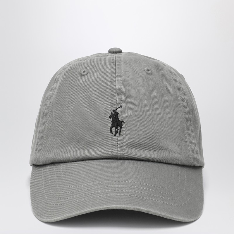 Grey baseball cap with logo