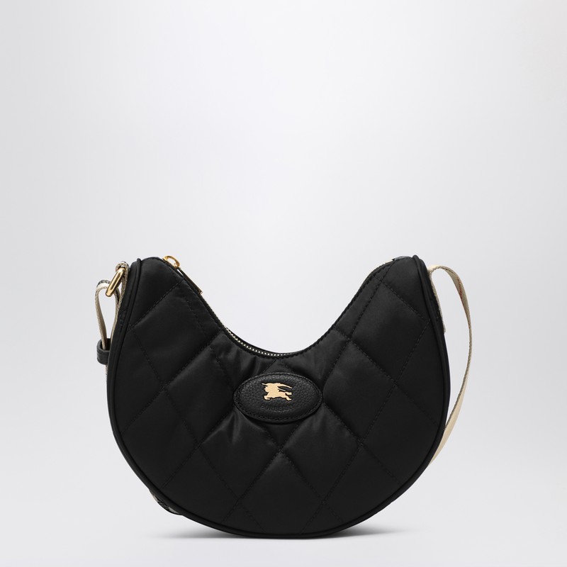 Black horseshoe shoulder bag