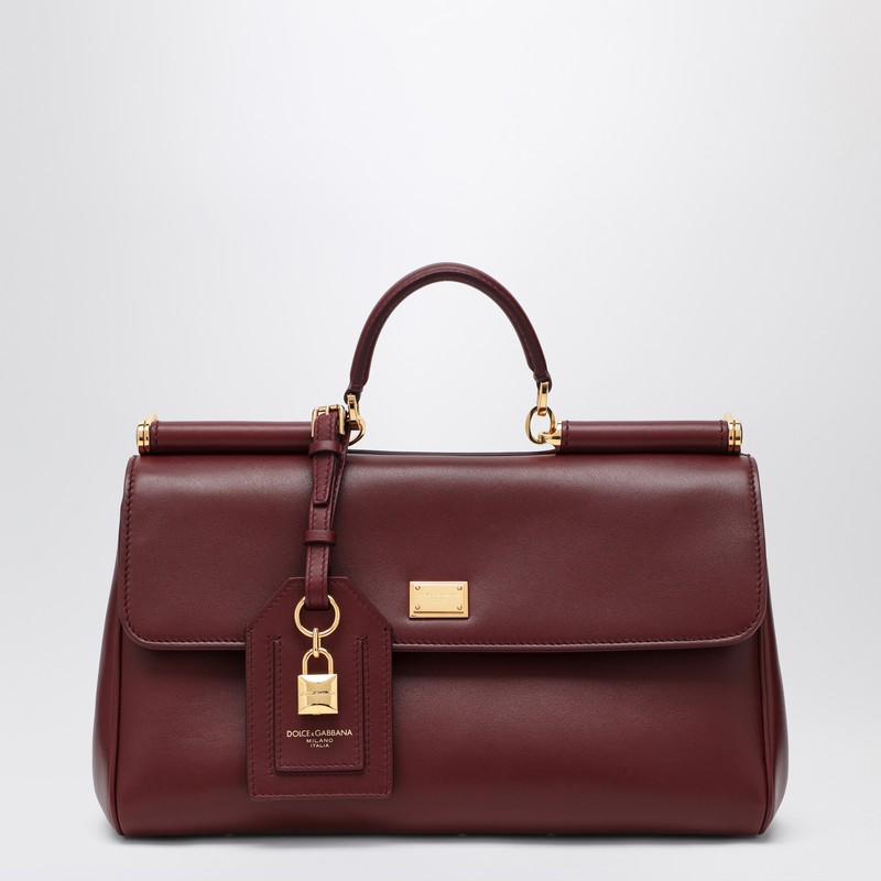 Medium burgundy Sicily Hand Bag