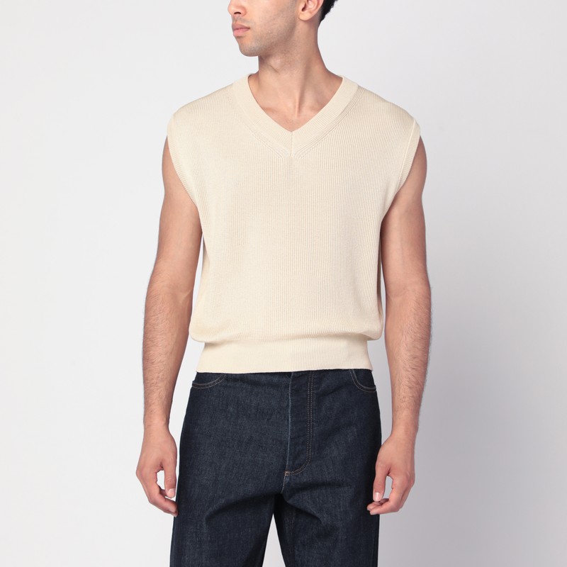 Ivory cotton vest