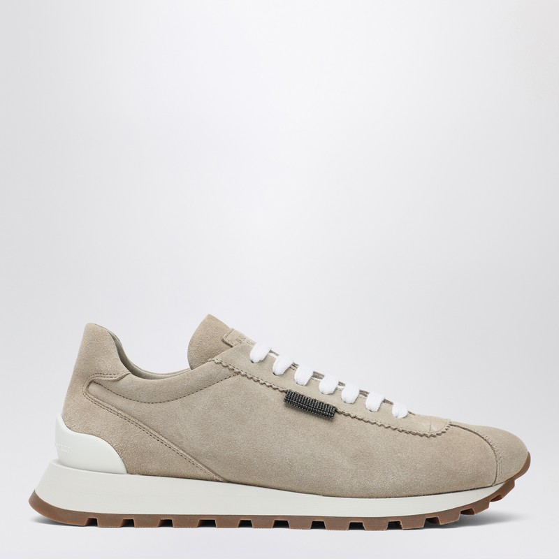 Suede sneakers with Shiny Tab