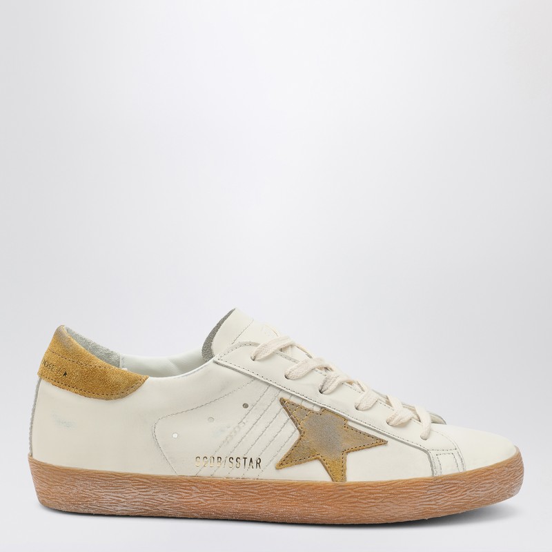 White/Ochre Super-Star sneaker
