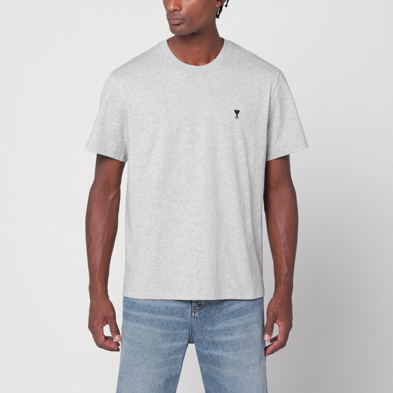 T-shirt Ami De Coeur grey in cotton