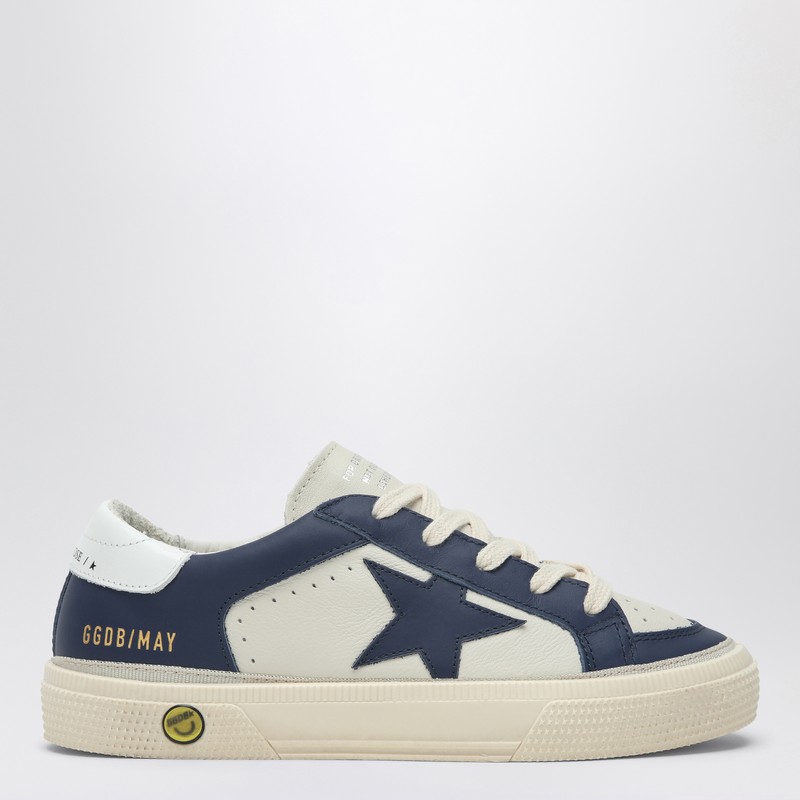 White/Blue low-top sneaker