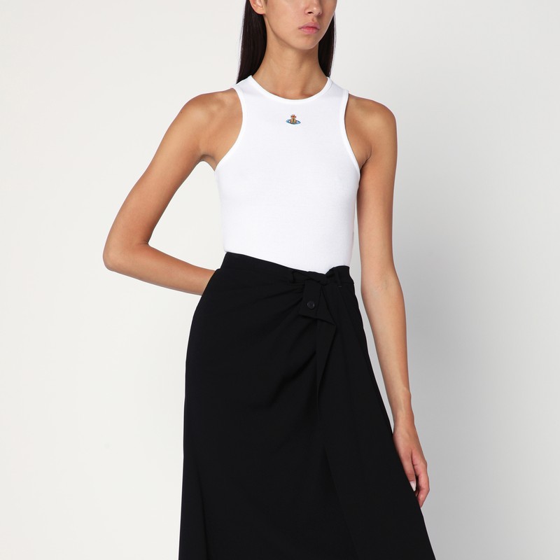 White tank top with Orb logo