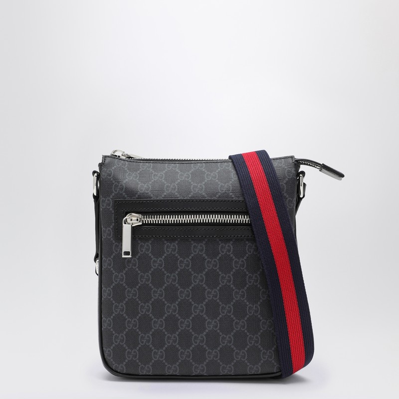 Small bag in grey/black GG fabric