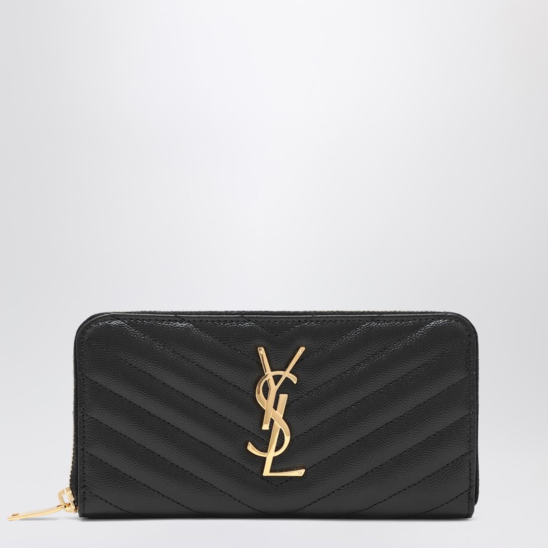 Black Cassandre zip-around wallet